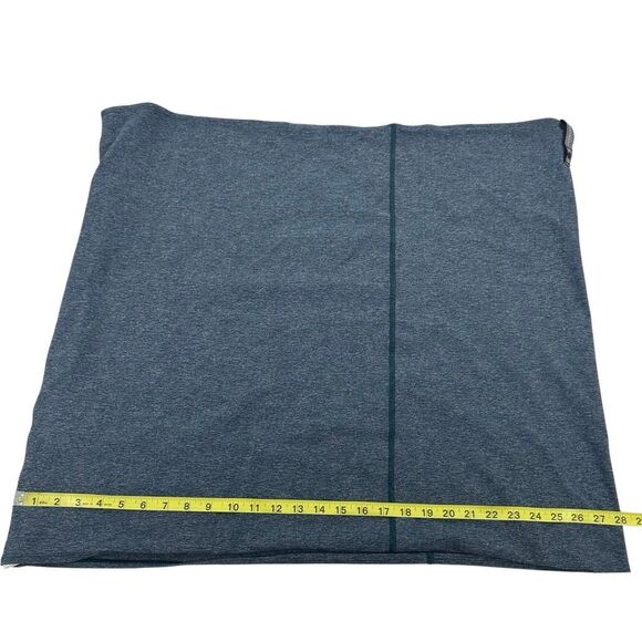 Lululemon Vinyasa Scarf Heathered Blue Black Infinity Snps Stretch Active - Picture 6 of 6